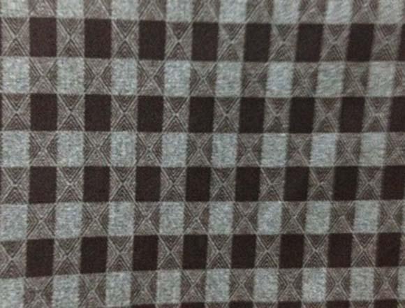 Imitation wool printed and coated fabric